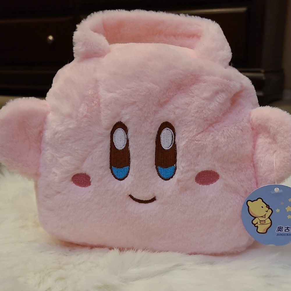 Adorable Pink Plush Character Bag/purse